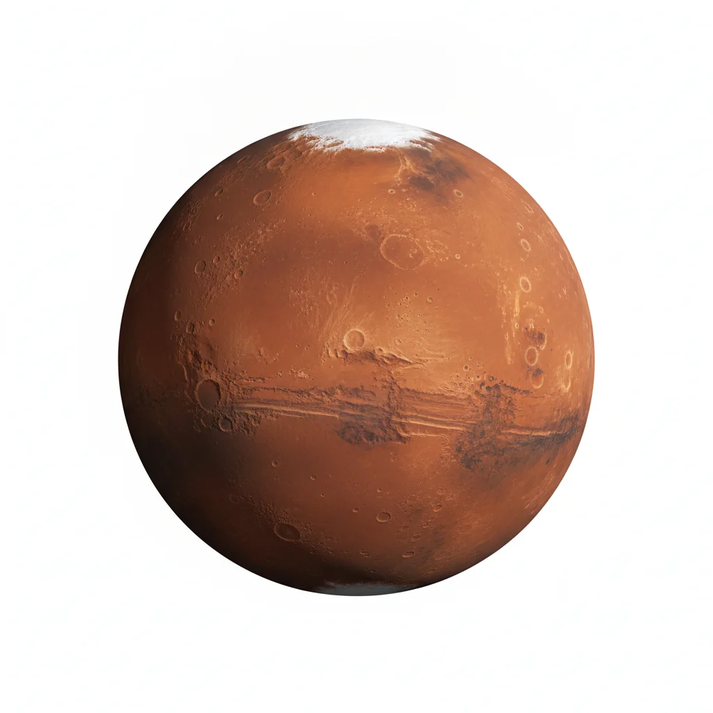 La planète Mars vue de l’espace